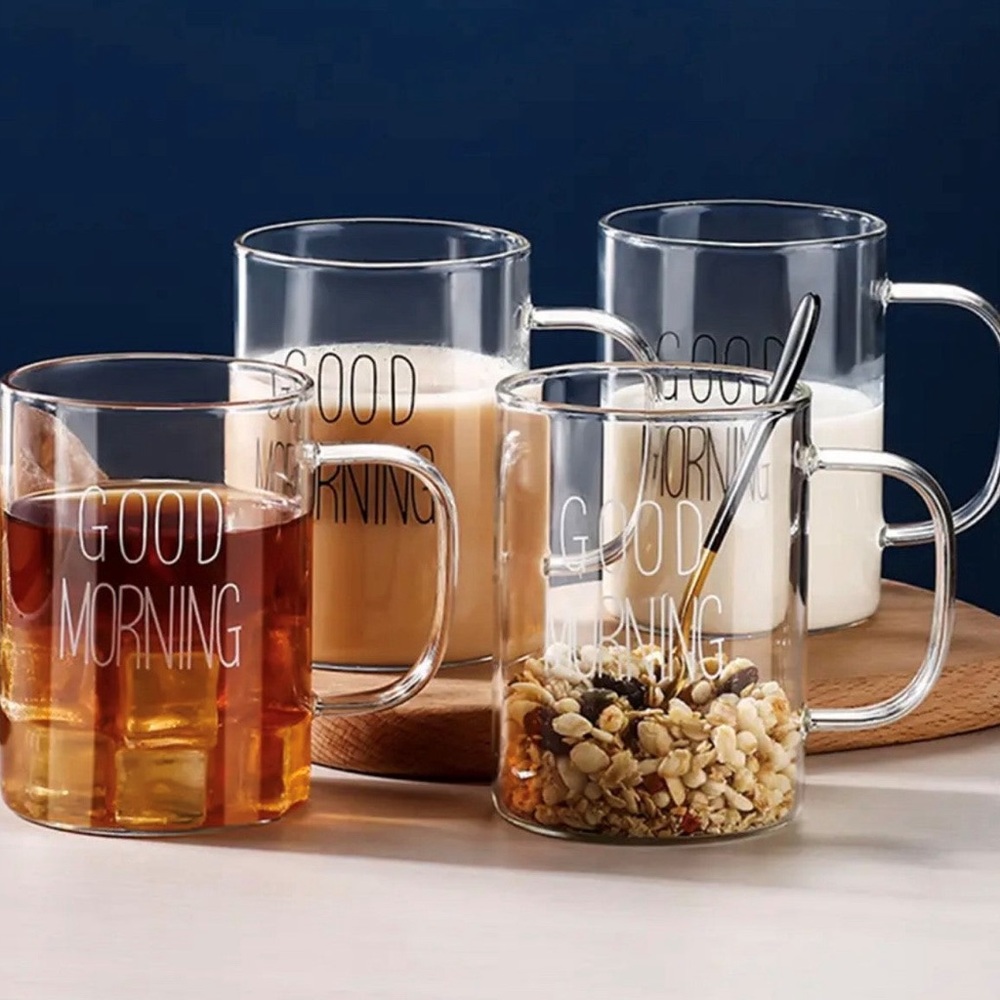 Good Morning Glass Mug